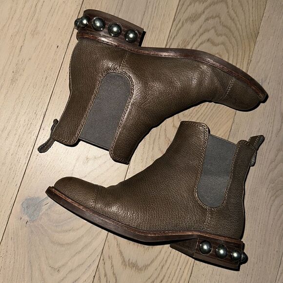 LEATHER ANKLE BOOTIES BUNDLE LOUISE ET CIE, FRANCO SARTO - Picture 7 of 13